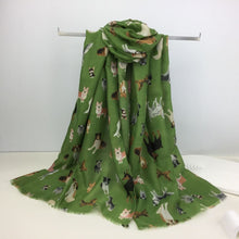 Load image into Gallery viewer, Dog Printed Scarf - Choice of colours