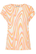 Load image into Gallery viewer, Fransa Seen Silky Tee - Apricot Swirl