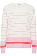 Load image into Gallery viewer, Fransa Addi Striped Sweater - Pink