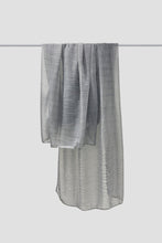Load image into Gallery viewer, Plain Shimmery Metallic Ribbed Occasion Scarf / Shawl - Choice of colours