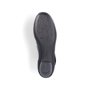 Rieker 41793 Leather Court Shoes - Black