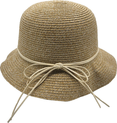 Summer Hat with Ribbon - Beige