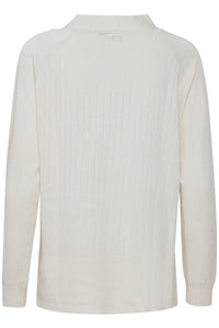 Fransa Alma Knitted Sweater - Antique White