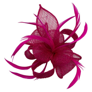 Small Simanay Clip-On Fascinator with Feathers