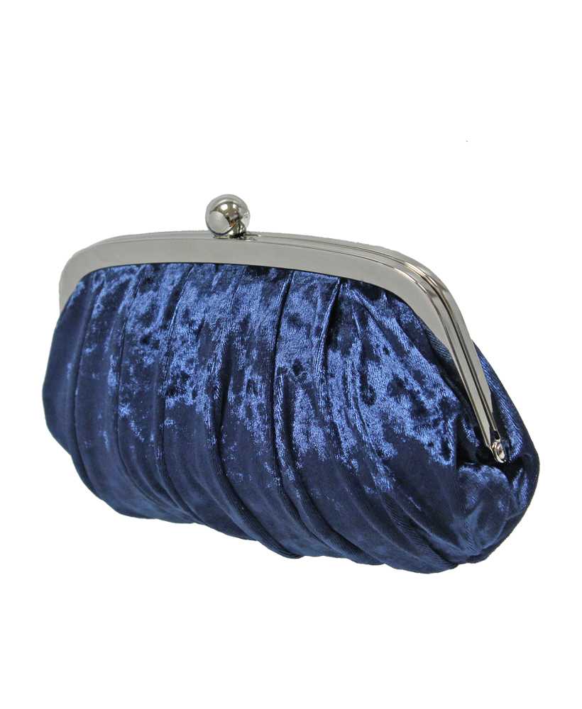 Velvet Clutch Purse Navy Blue Velvet Clutch Bag Clutch 