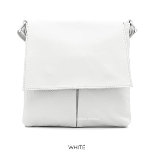 Elena Italian Leather Flap Bag - Choice of colours