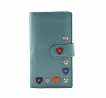 Load image into Gallery viewer, Mala Leather Lucy Large Tab Purse - Choice of colours