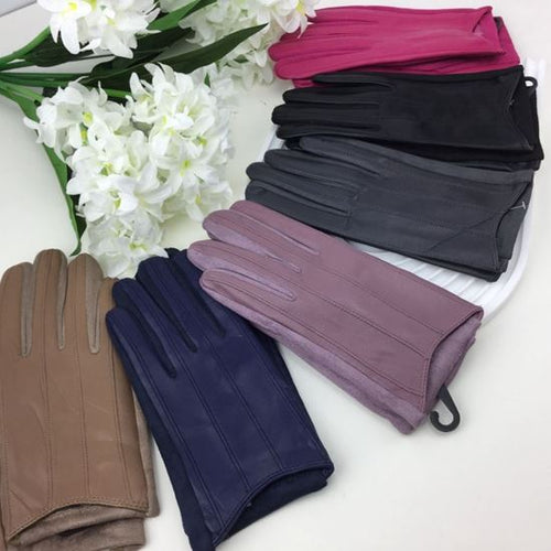 Vegan Leather Driving Gloves - Choice of Colours