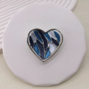 Magnetic Scarf Brooch - Heart