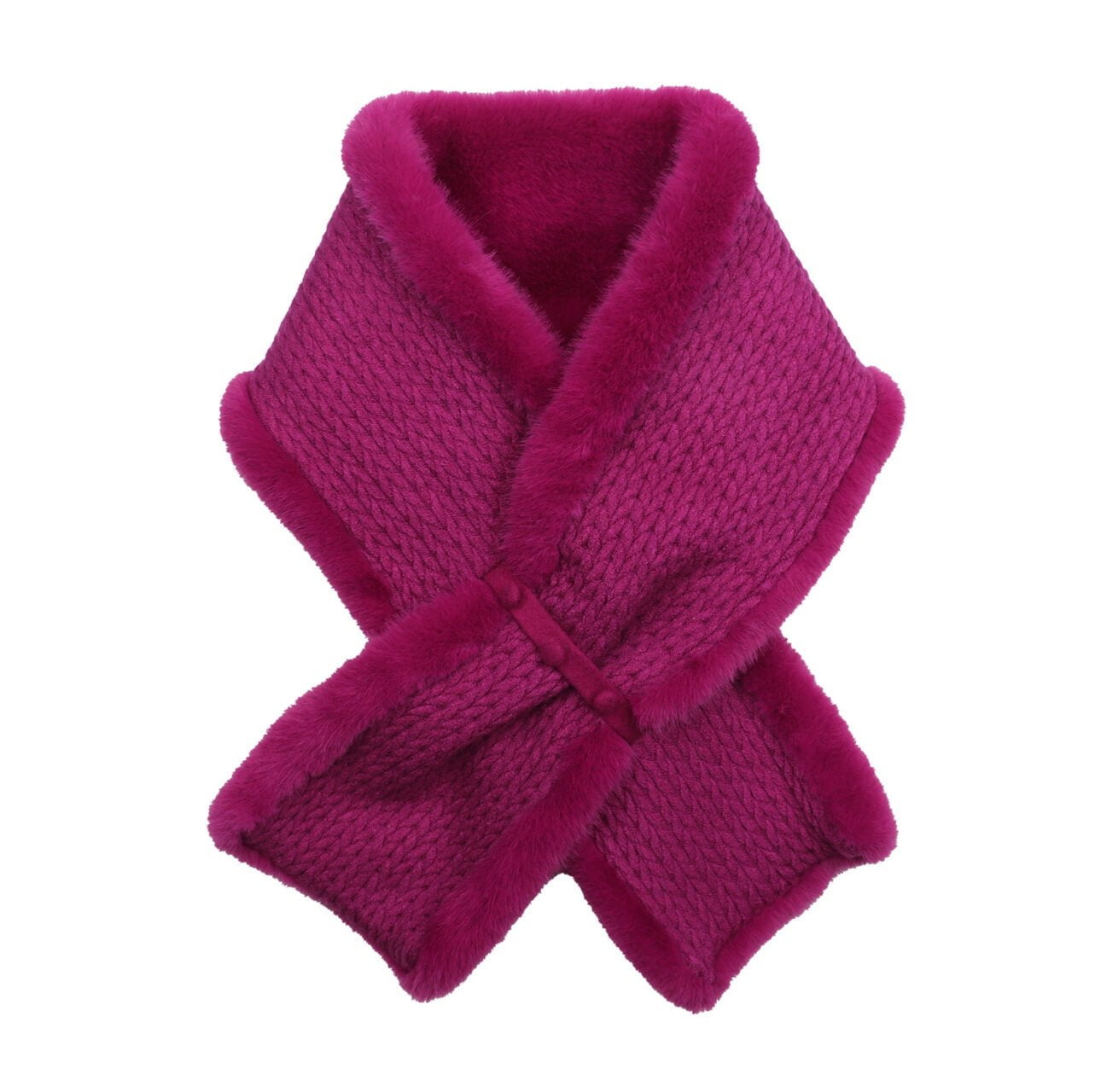 Zelly Pull Through Faux Fur Scarf - Choice of Colours