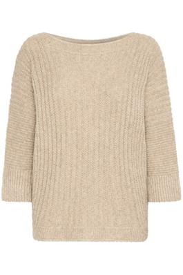 Sorbet Wool Blend Pinna Sweater - Sand