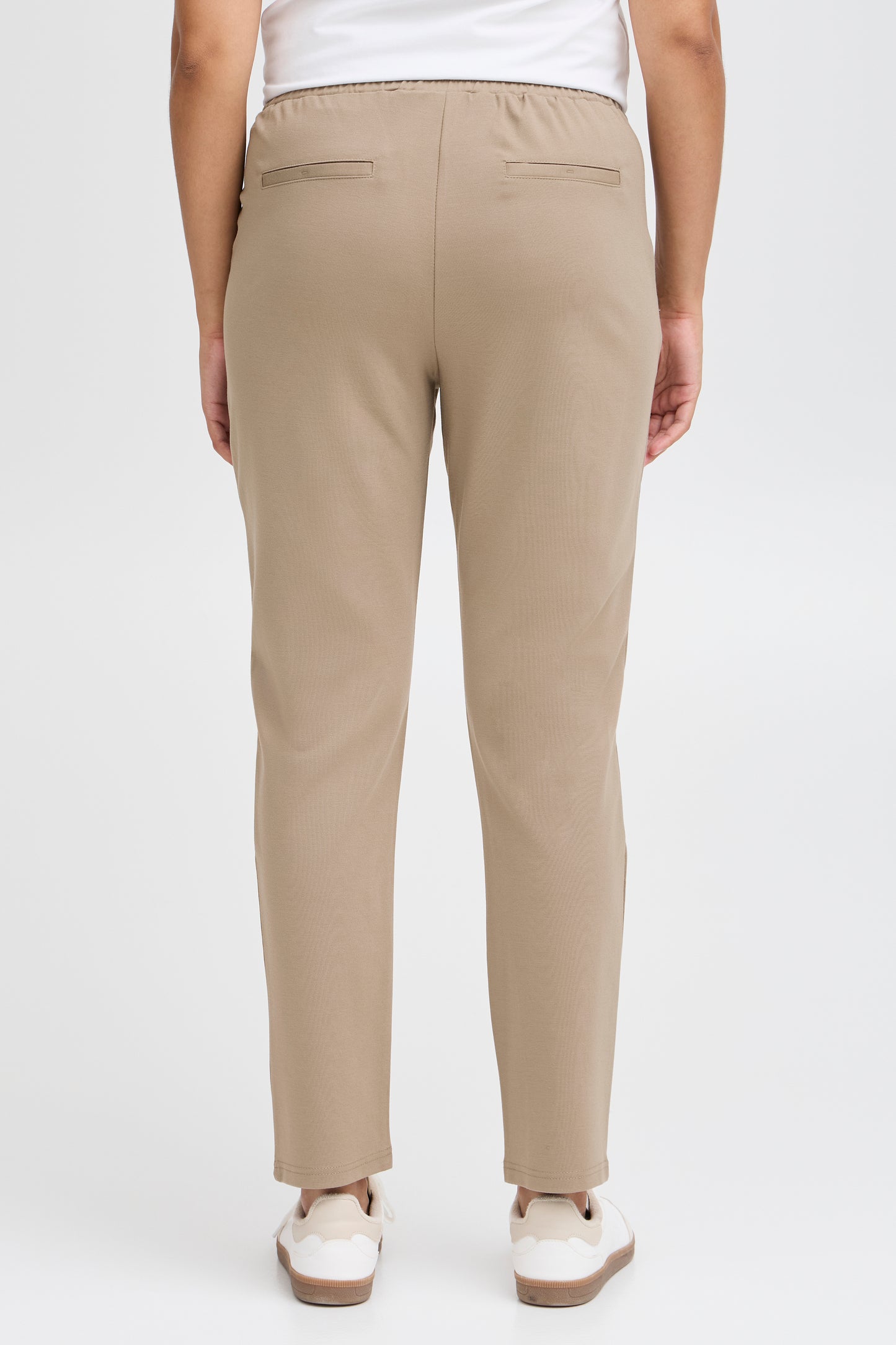 Fransa Stretch Casual Trousers - Camel