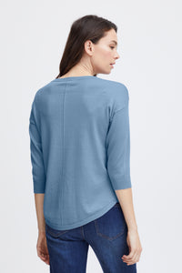 Fransa Zubasic Pullover - Soft Blue
