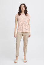 Load image into Gallery viewer, Fransa Seen Silky Tee - Pink Ditsy Flower