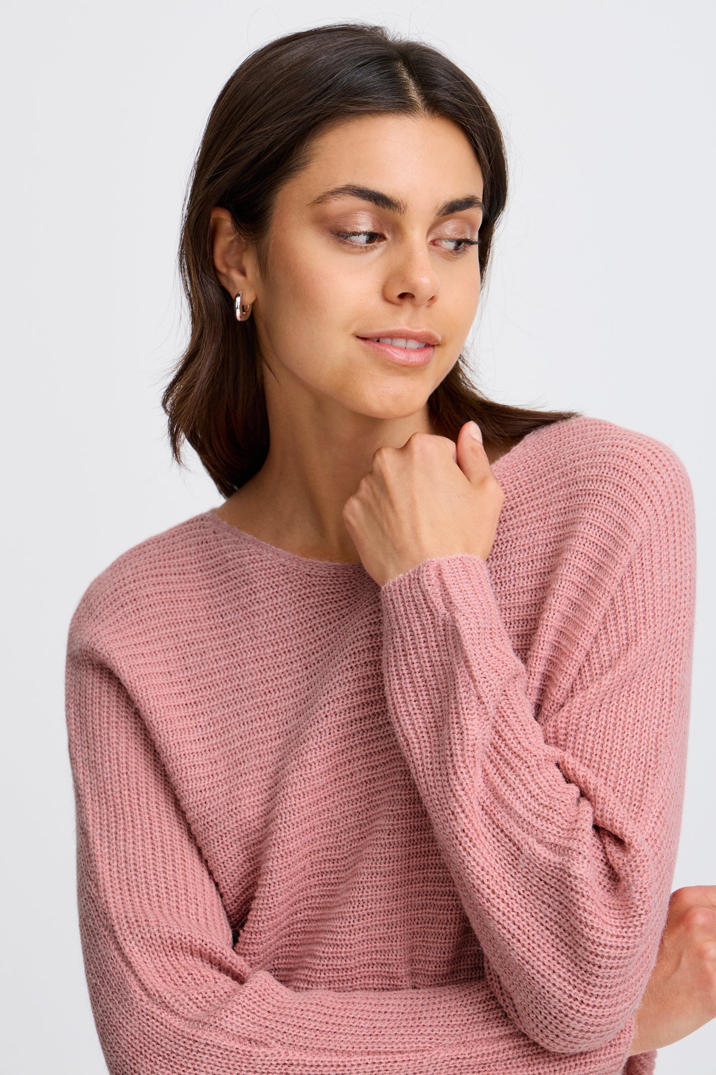 Fransa Erreta Sweater - Candy Pink