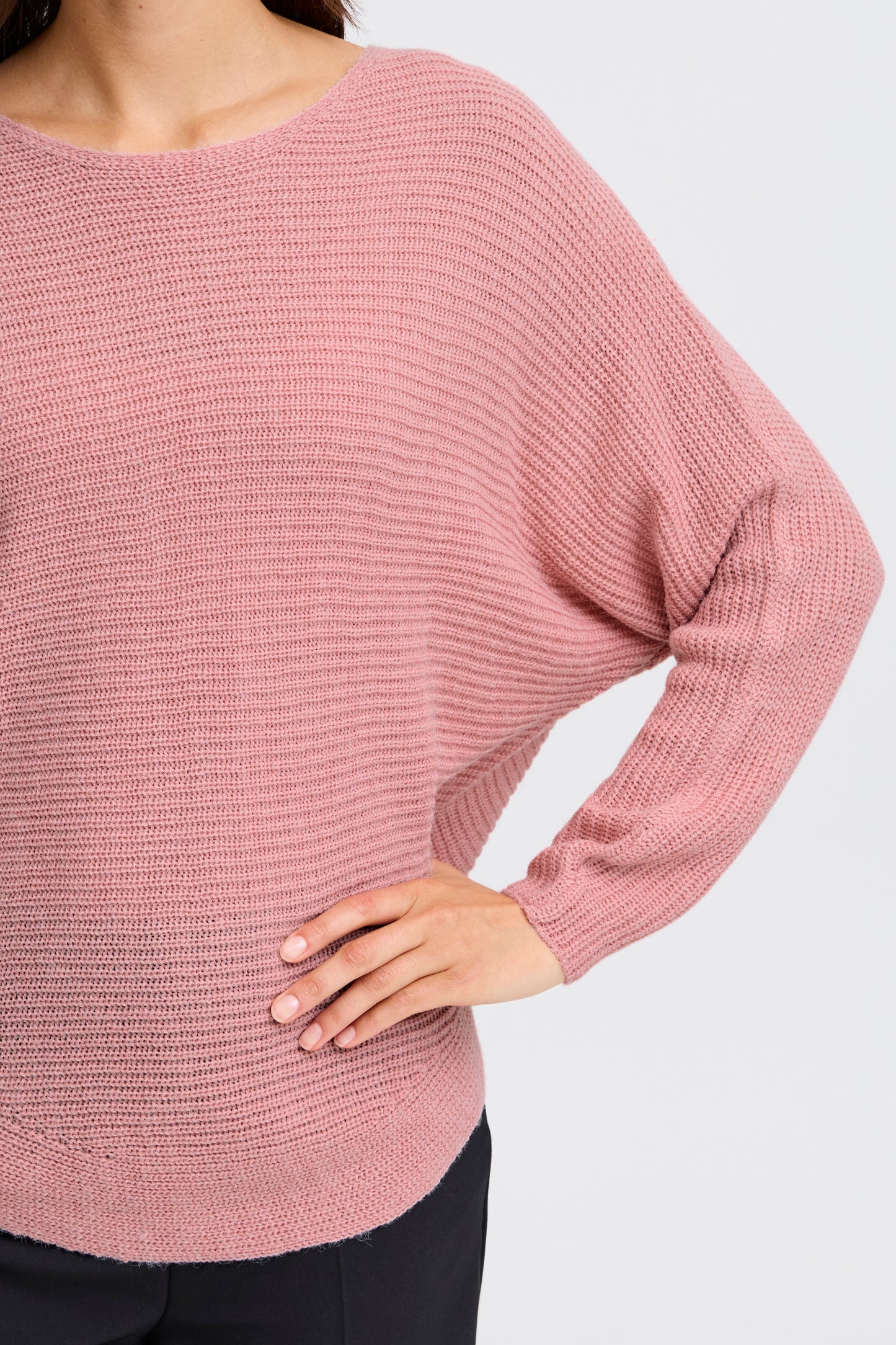 Fransa Erreta Sweater - Candy Pink