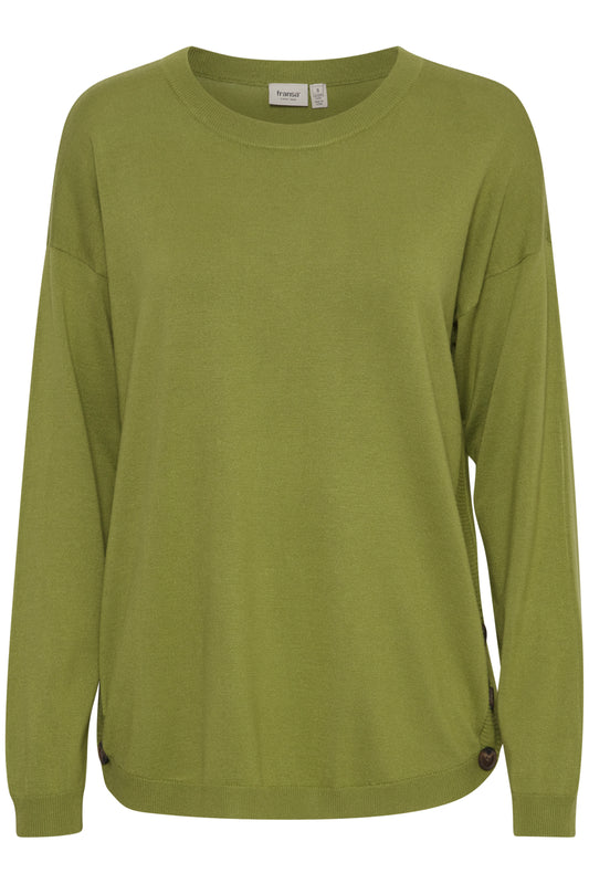 Fransa Besmock Sweater - Woodbine Green