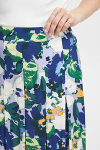 Fransa Mosa Flower Print Skirt - Lavender