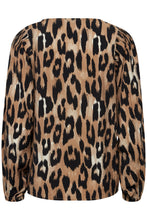 Load image into Gallery viewer, Fransa Leoni Animal Print Blouse
