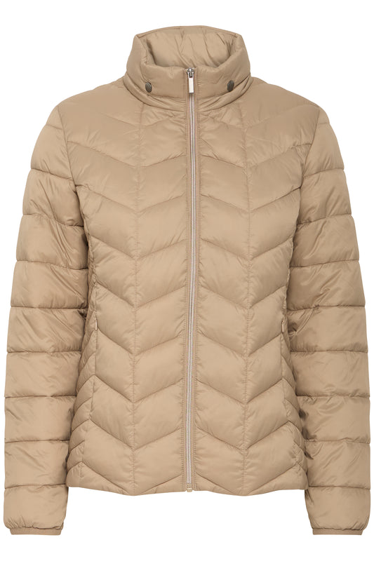 Fransa BaPadding Padded Coat - Latte