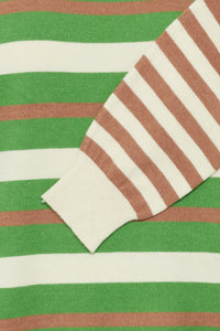 Fransa Melani Striped Pullover - Green