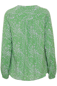 Fransa Silje Printed Blouse - Soft green