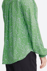 Fransa Silje Printed Blouse - Soft green