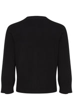Load image into Gallery viewer, Fransa Clia Cropped Knitted Cardigan - Black