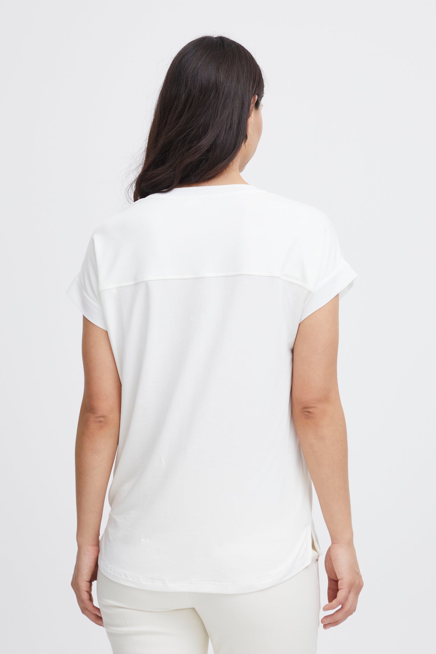 Fransa Liv Short Sleeve Blouse - White