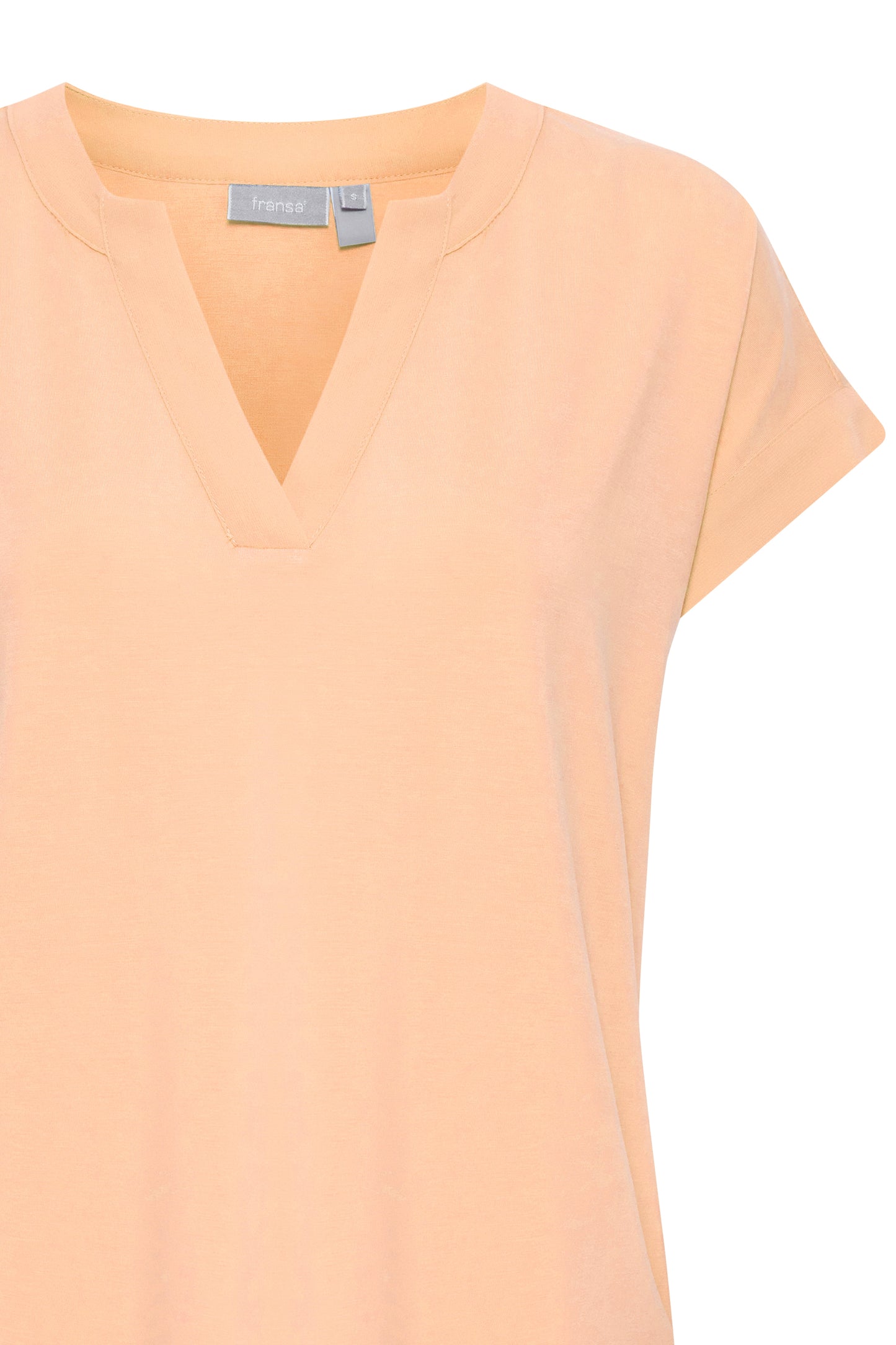 Fransa Liv Short Sleeve Blouse - Apricot