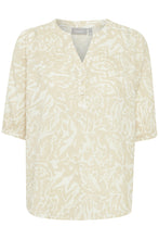 Load image into Gallery viewer, Fransa Maddie Cotton Blouse - Beige Swirl