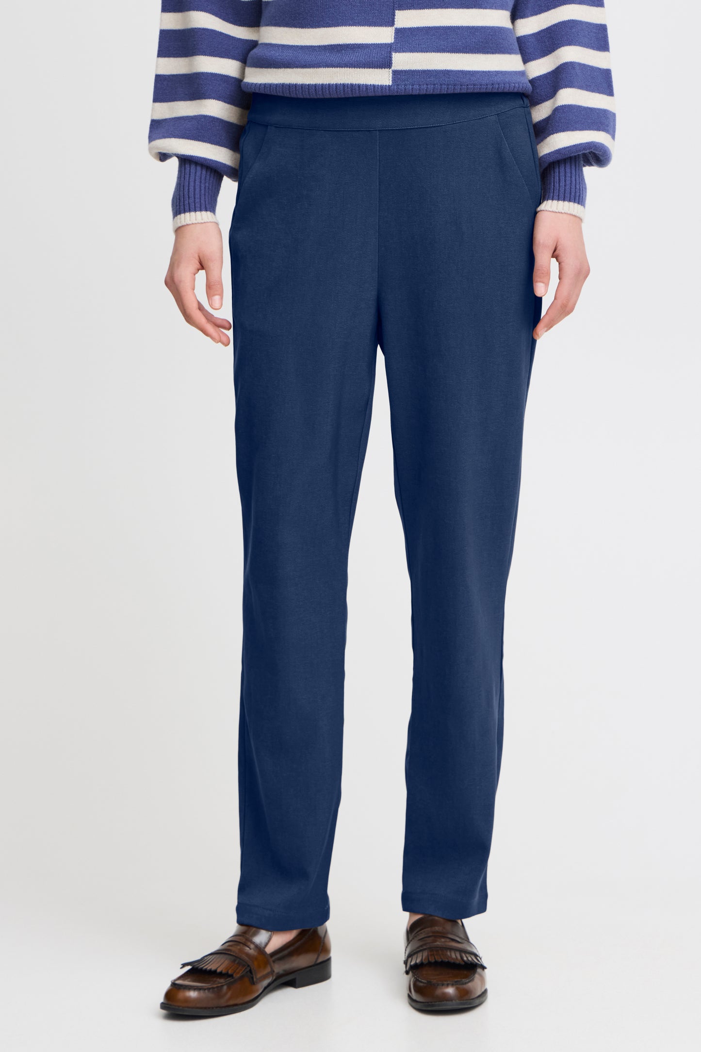 Fransa Pamila Trousers - Navy Blue