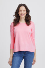 Load image into Gallery viewer, Fransa Clia 3/4 Sleeve Sweater - Pink Frosting