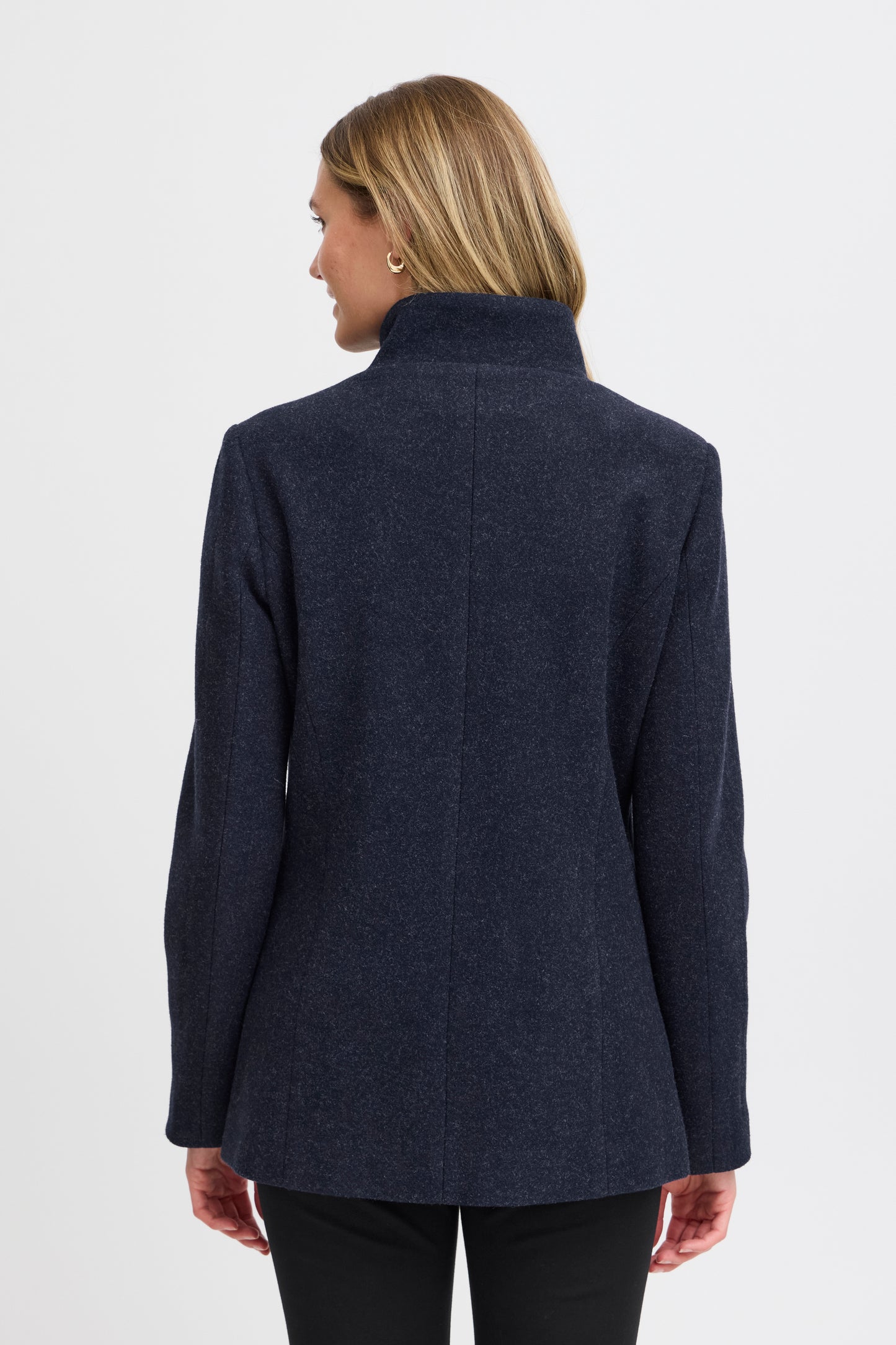 Fransa Paige Coat - Navy