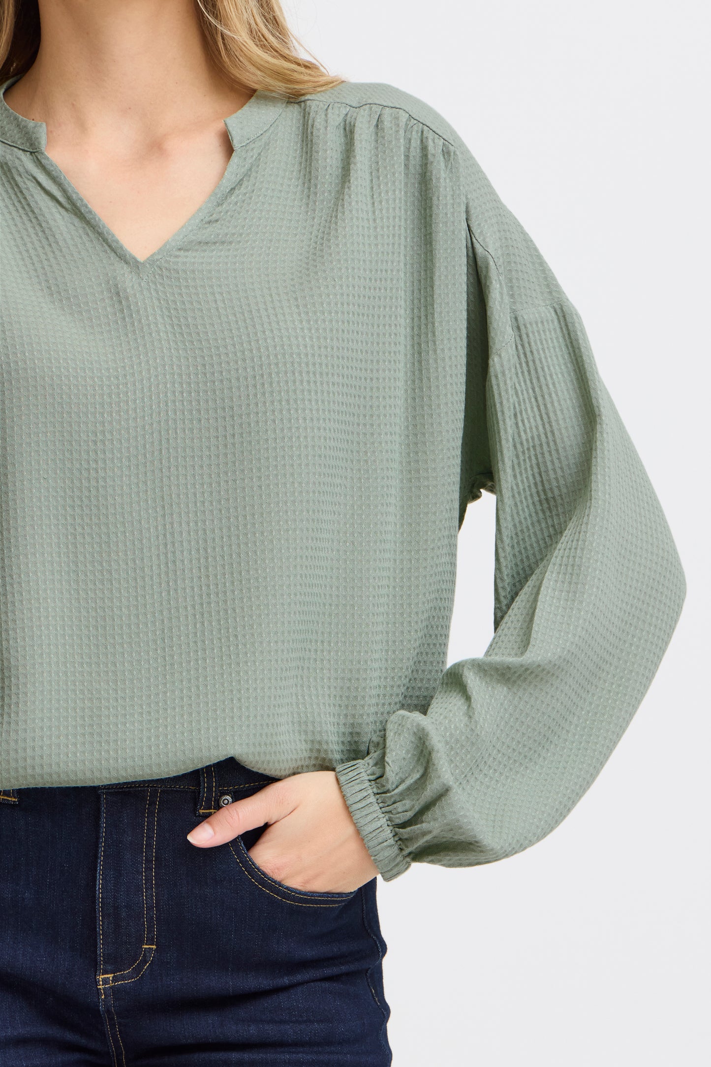 Fransa Oline Blouse - Sage Green