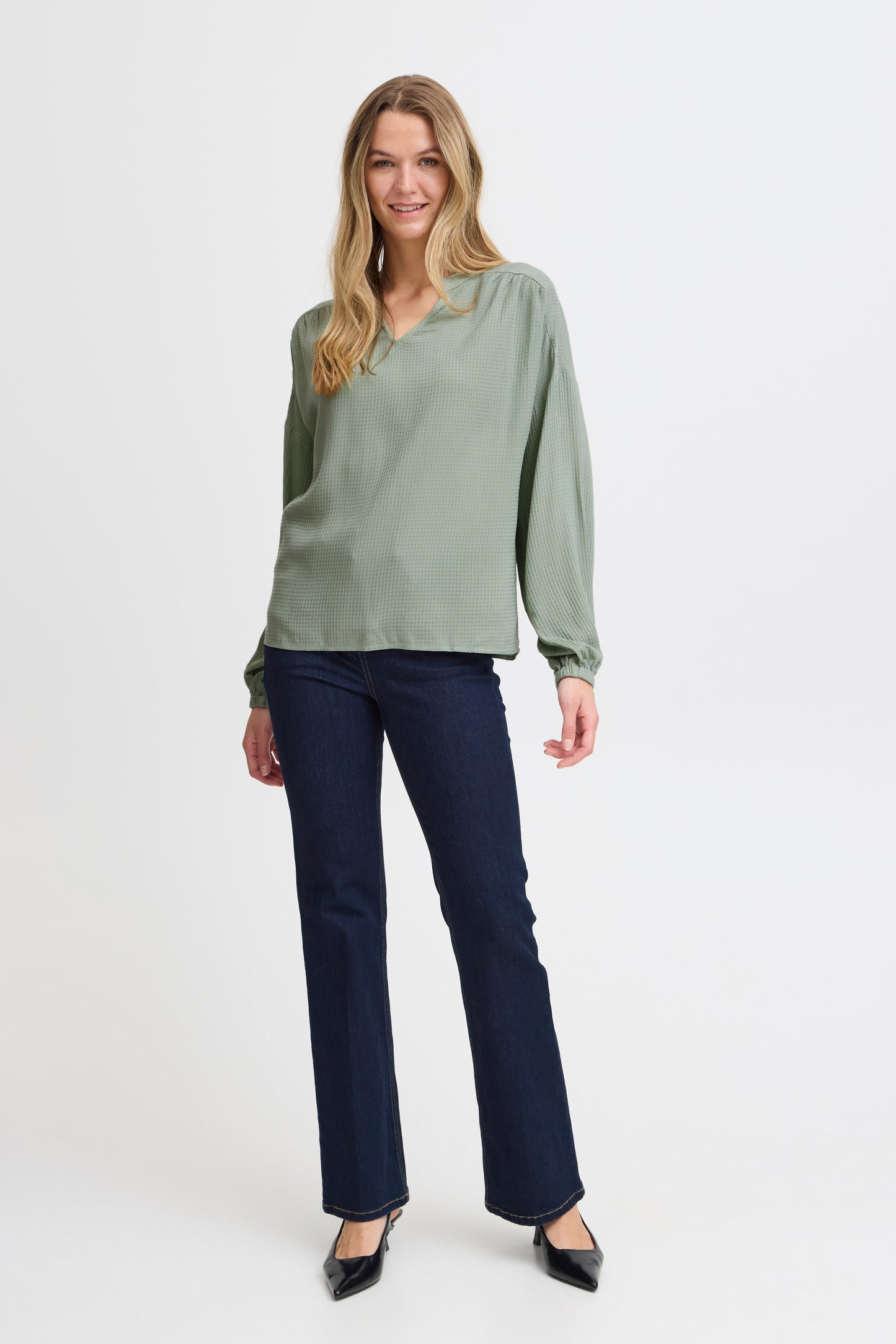 Fransa Oline Blouse - Sage Green