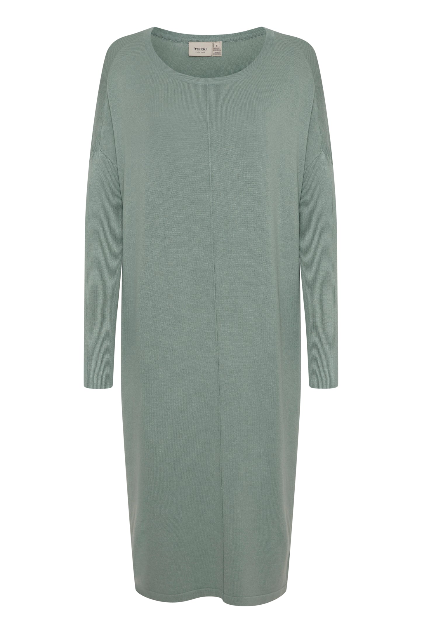 Fransa Clia Knitted Dress - Sage Green