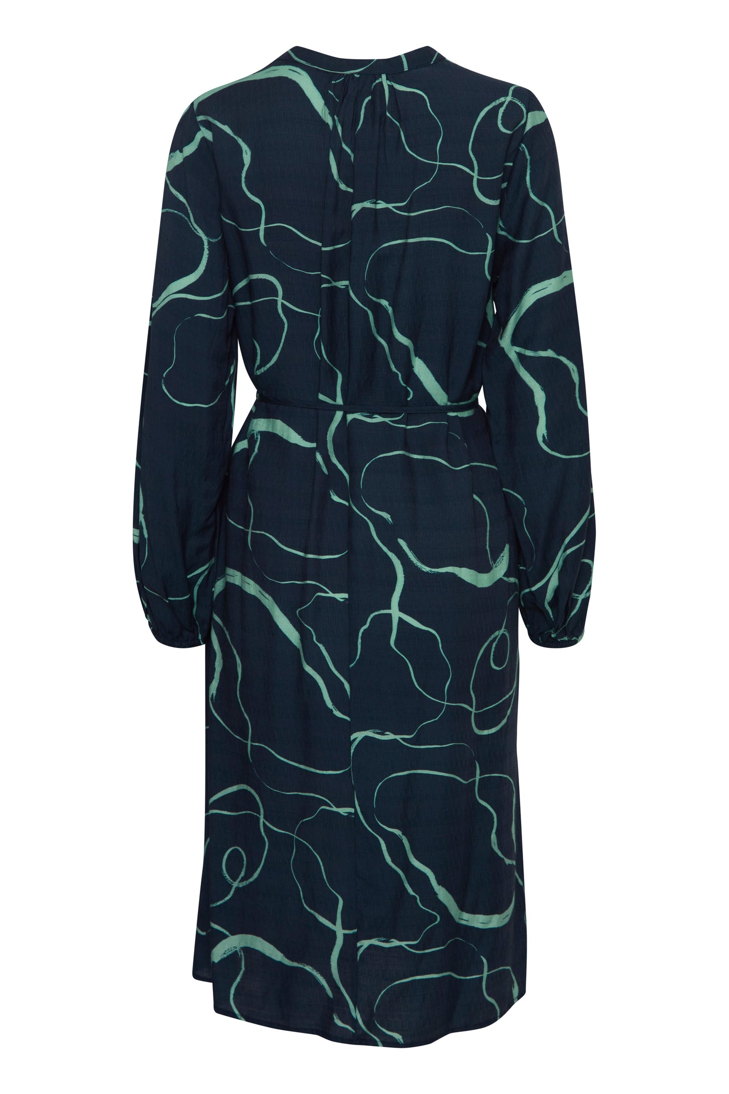 Fransa Ariana Swirl Print dress - Navy