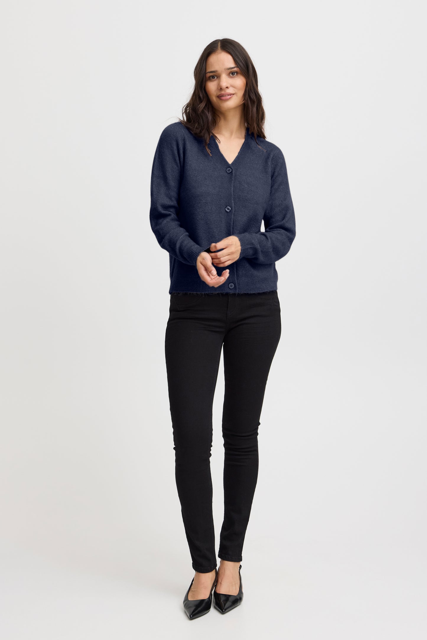 Fransa Ellis Cardigan - Navy