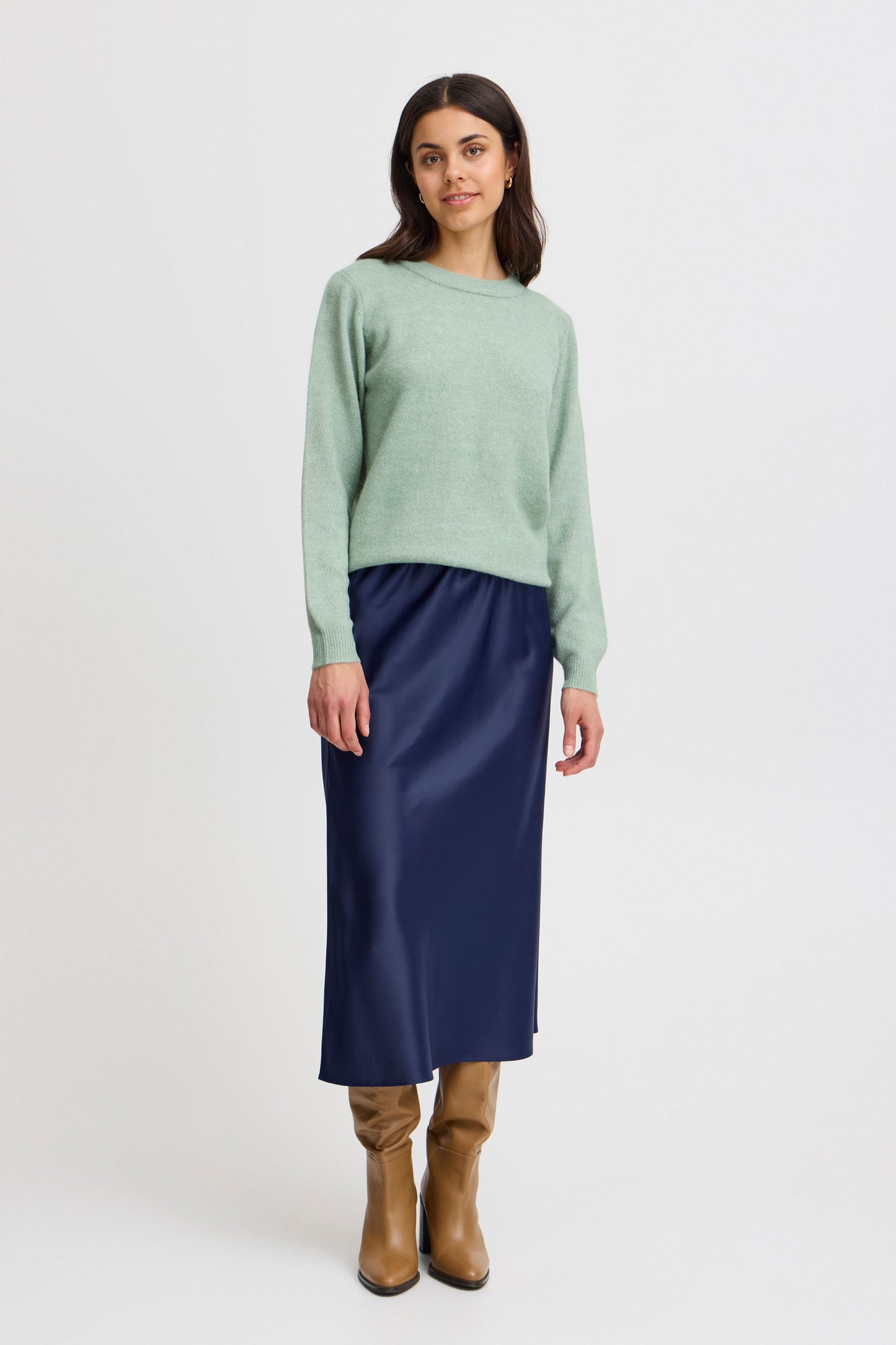 Fransa Ellis Sweater - Sage Green