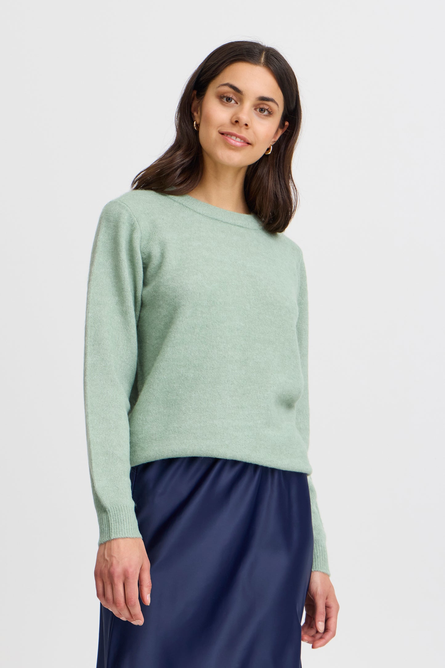 Fransa Ellis Sweater - Sage Green