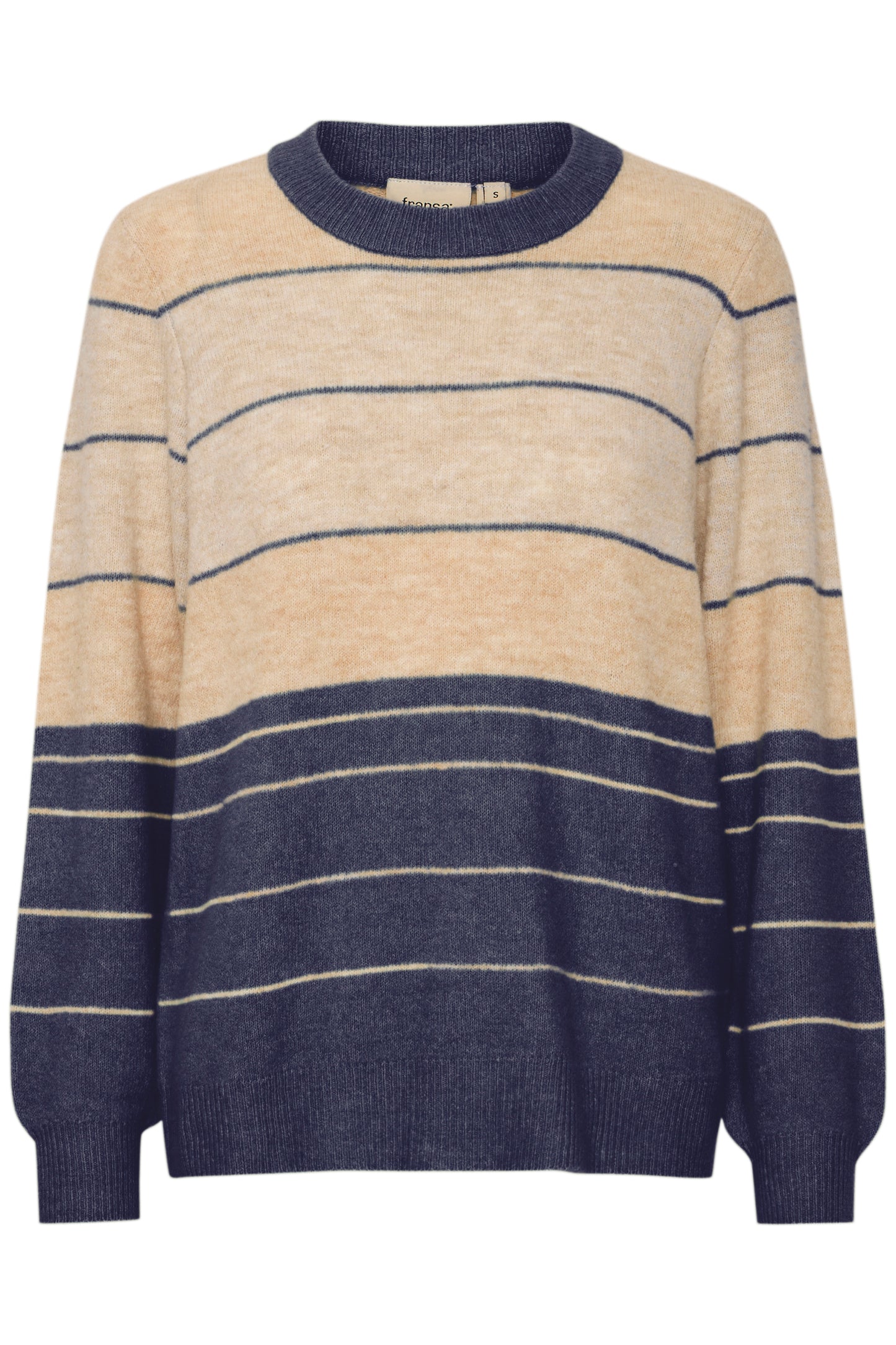 Fransa Ellis Striped Sweater - Blue