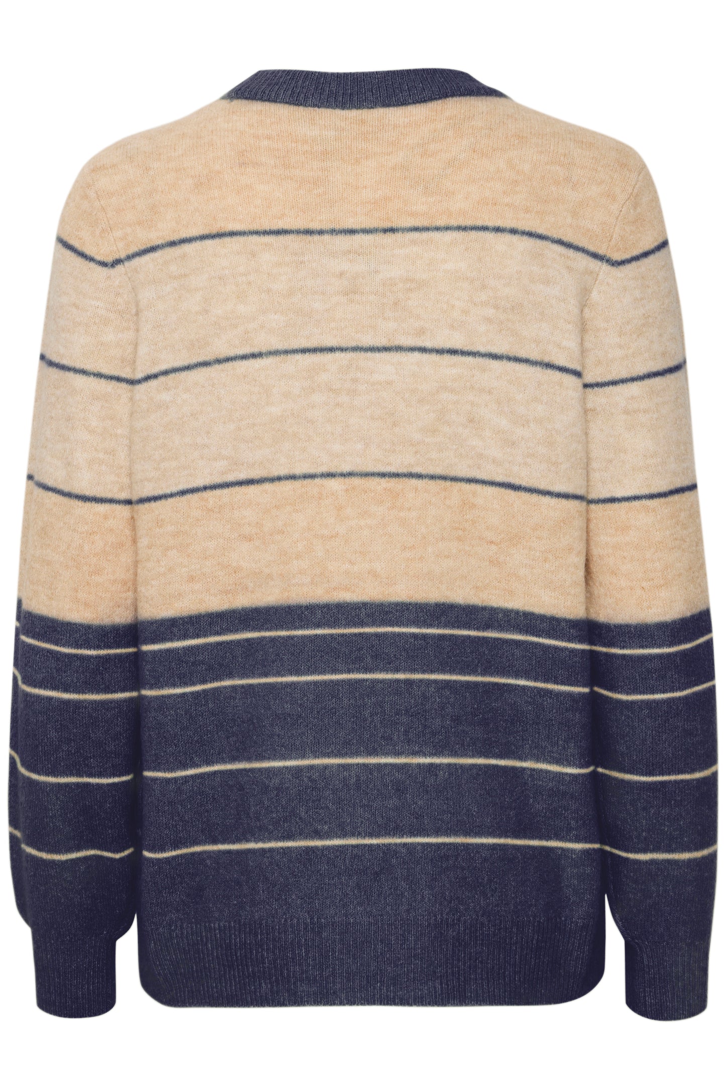 Fransa Ellis Striped Sweater - Blue