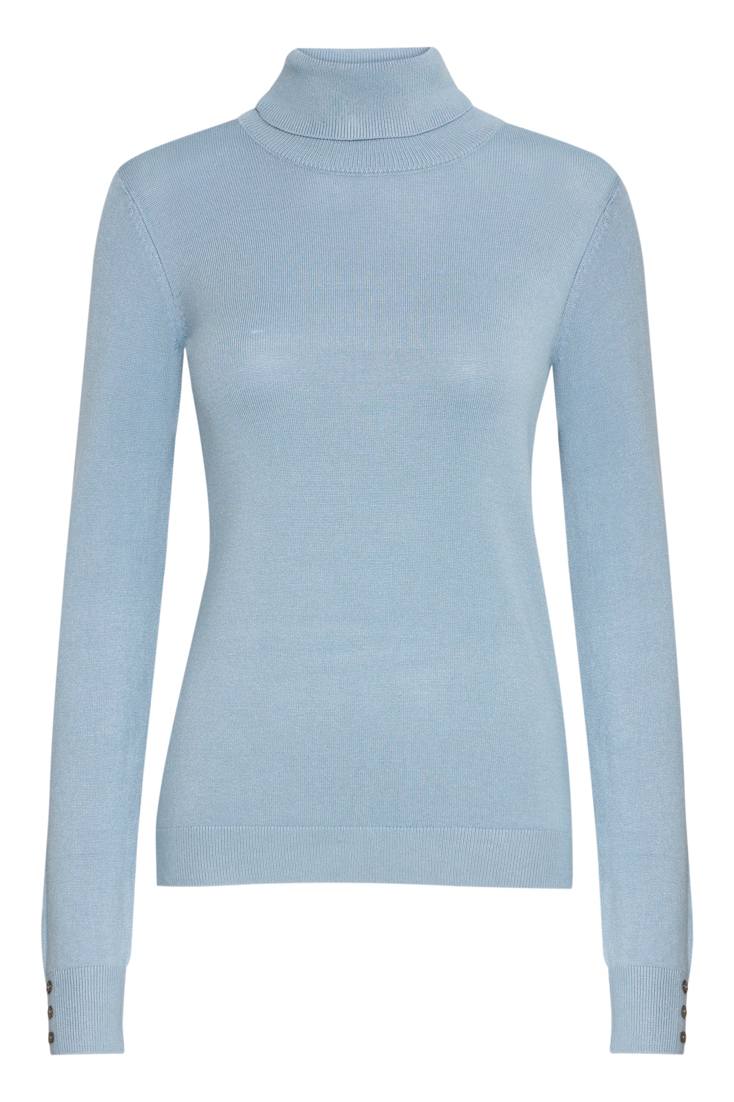 Fransa Clia Roll Neck Sweater - Citadel Blue