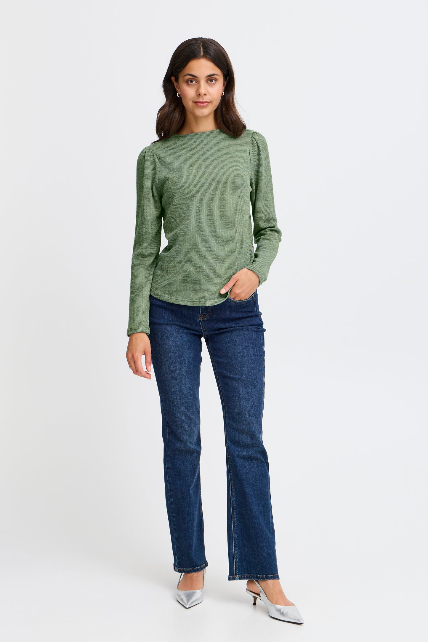 Fransa Anabel Top - Forest Green