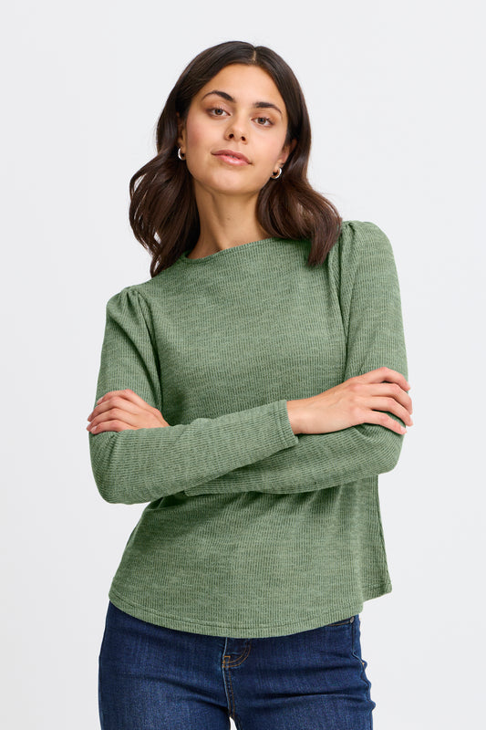 Fransa Anabel Top - Forest Green