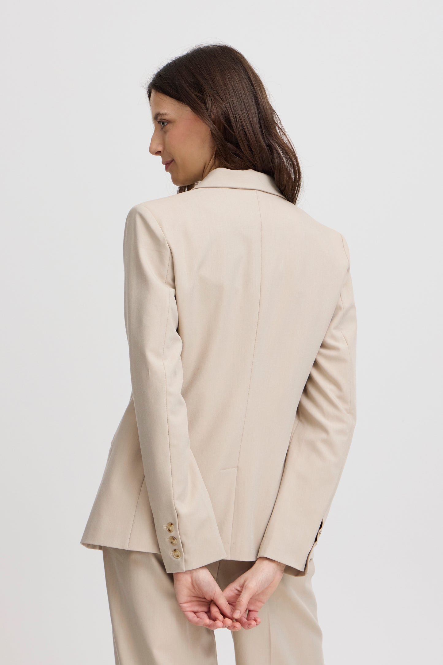 Fransa Abigail Smart Blazer - Coffee cream