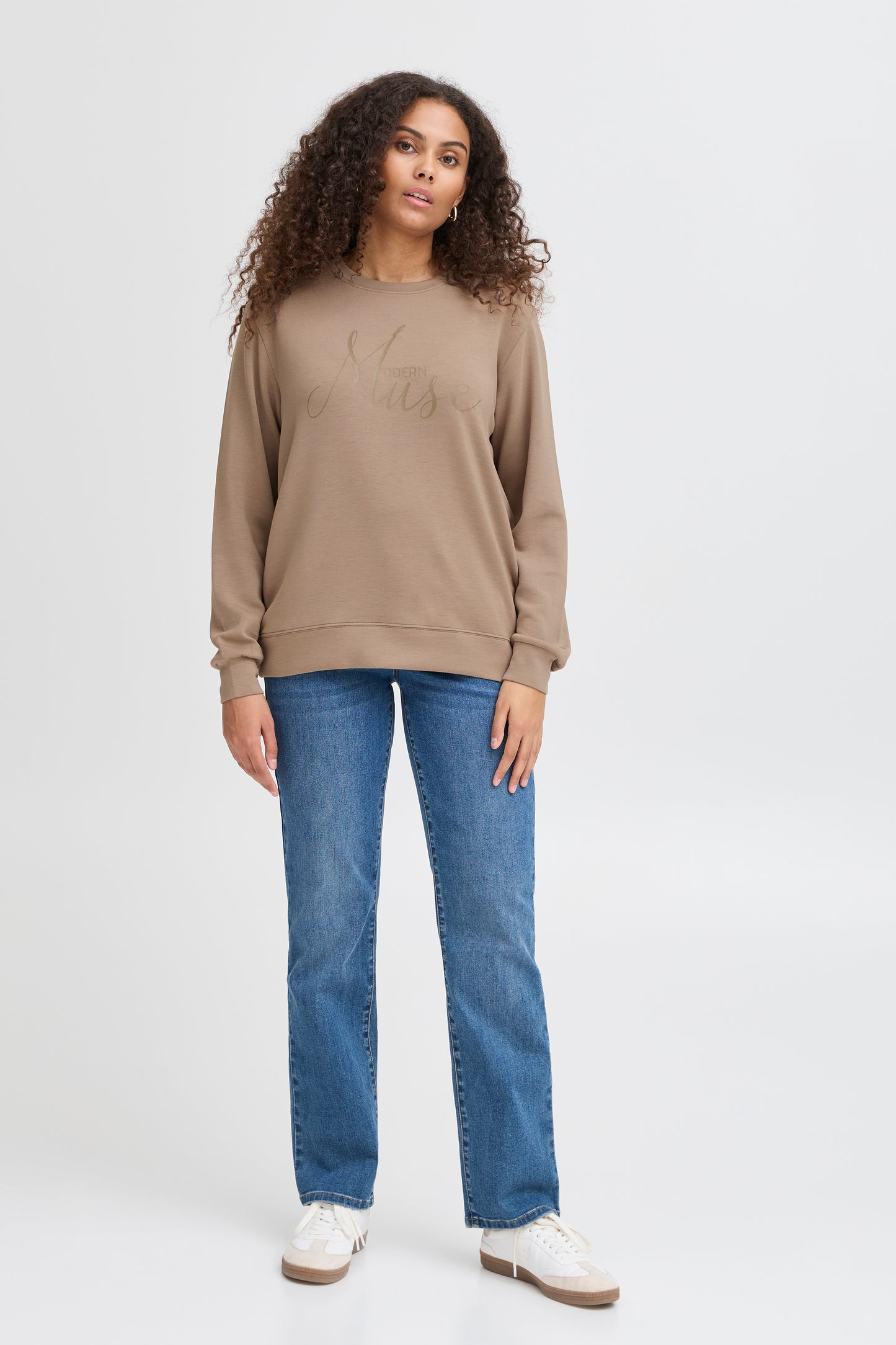 Fransa Corea Sweatshirt - Camel