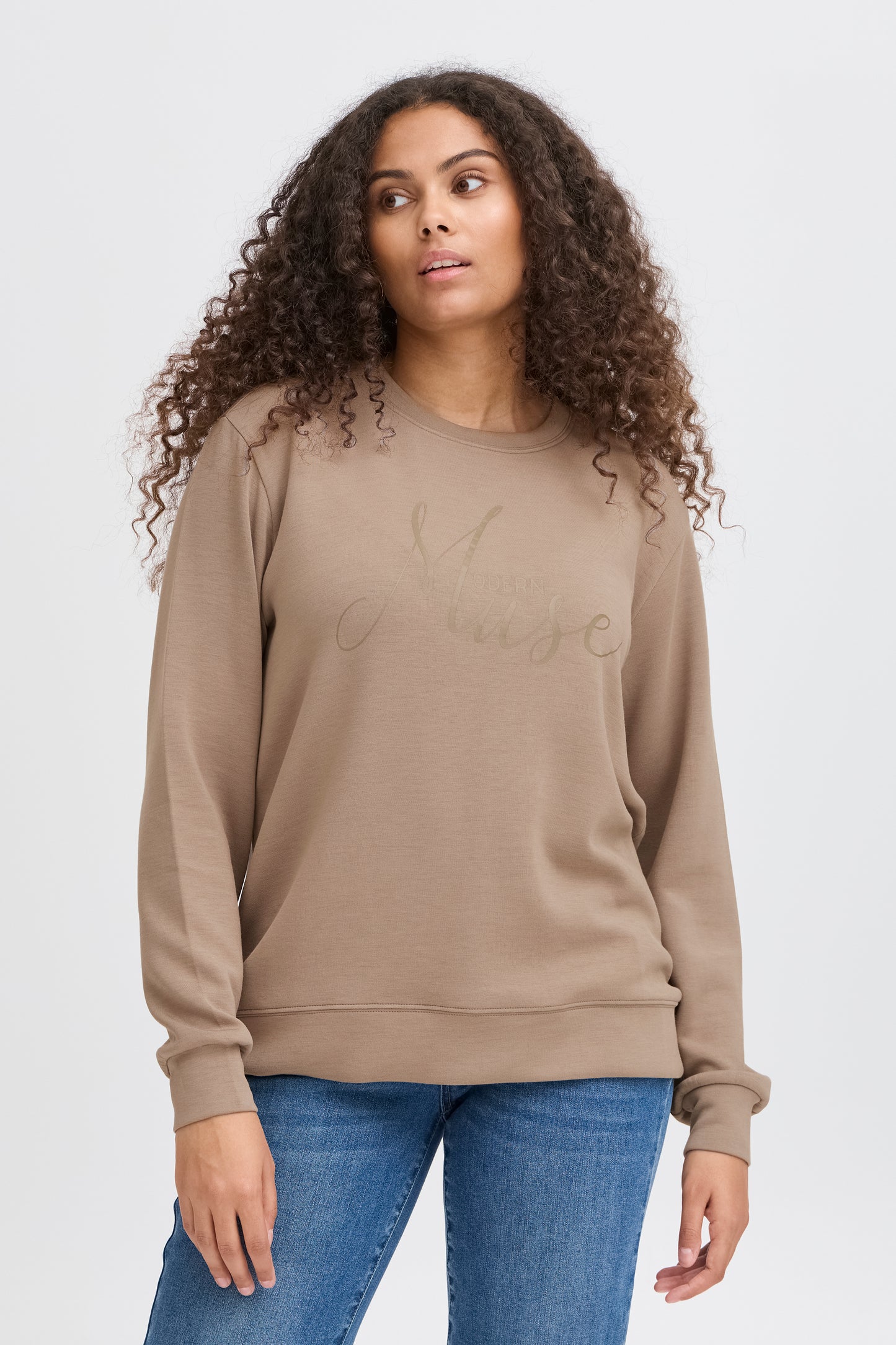 Fransa Corea Sweatshirt - Camel