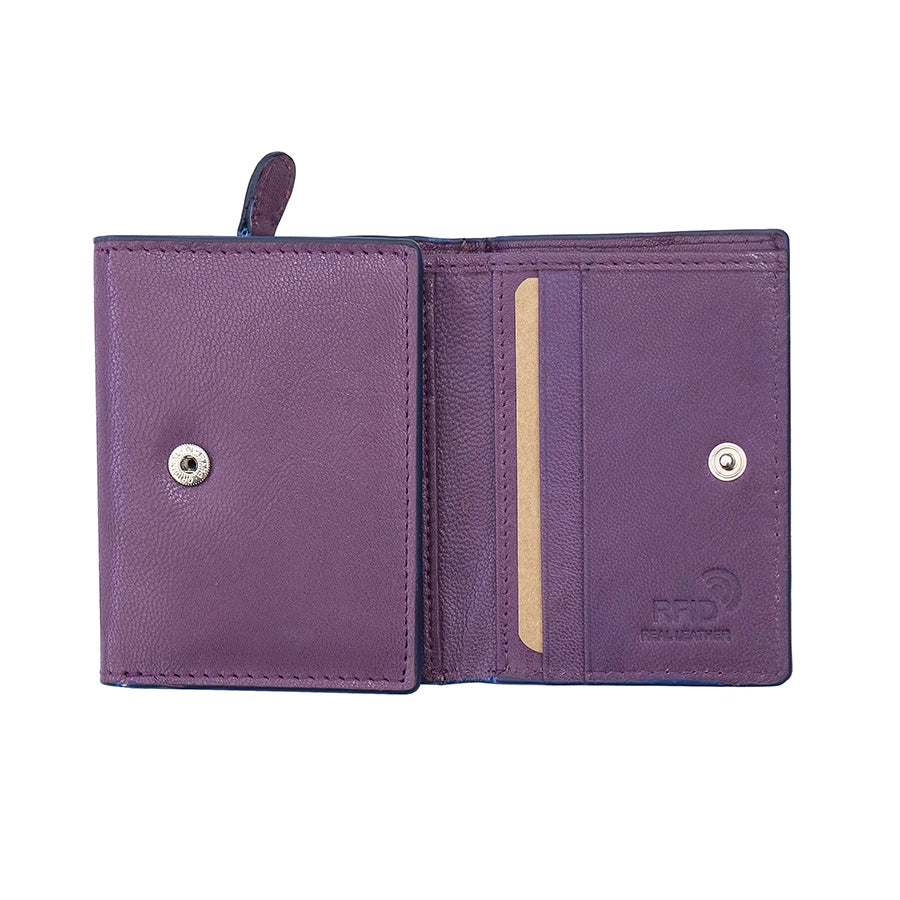 Prime Hide Luna Leather Compact Purse - Choice of colours